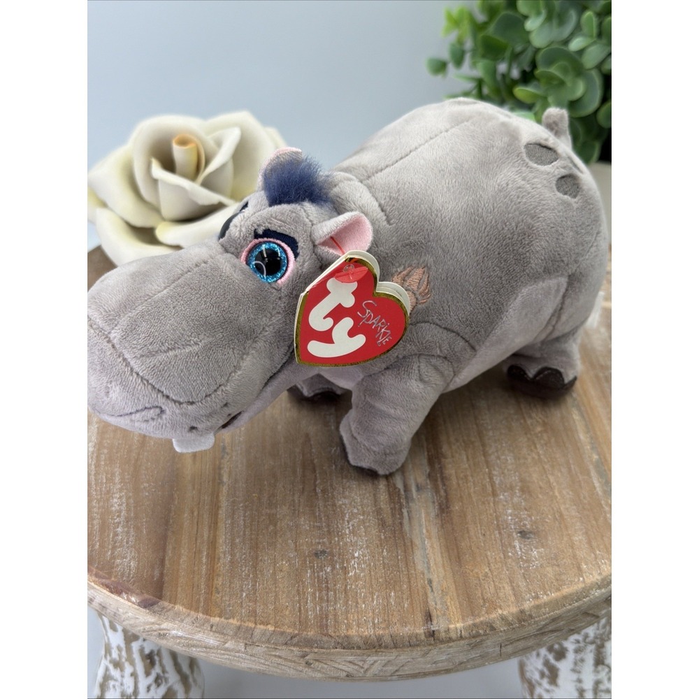 Ty Beanie Baby Beshte The Hippo 6" Disney Lion Guard New MWMT's